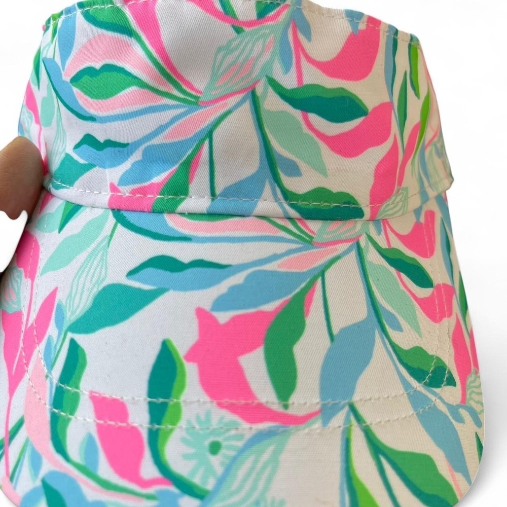 Lilly Pulitzer pink and blue visor #hats - Picture 4 of 4